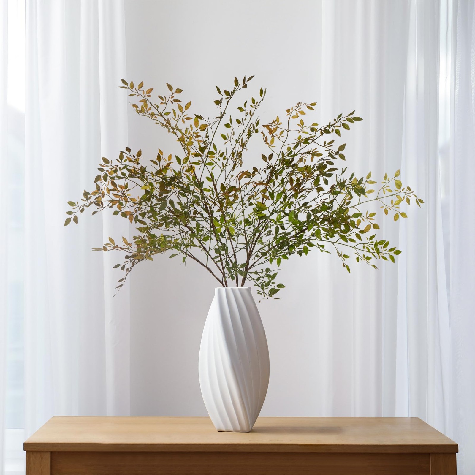 Fake Plants Eucalyptus Stems,Plastics Ficus Stems for Vase Artificial Plants,…