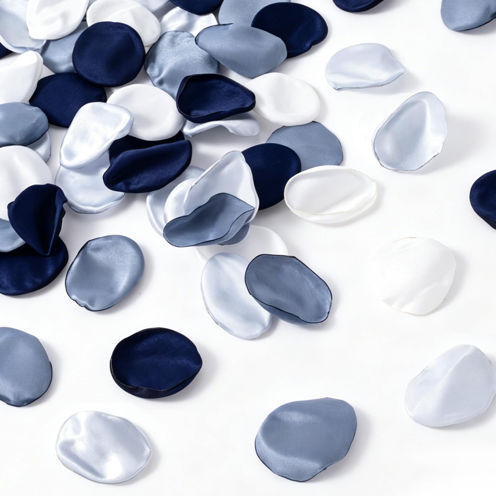100 PCS BlueToned Artificial Silk Rose Petals For Wedding Table Scatter Decor