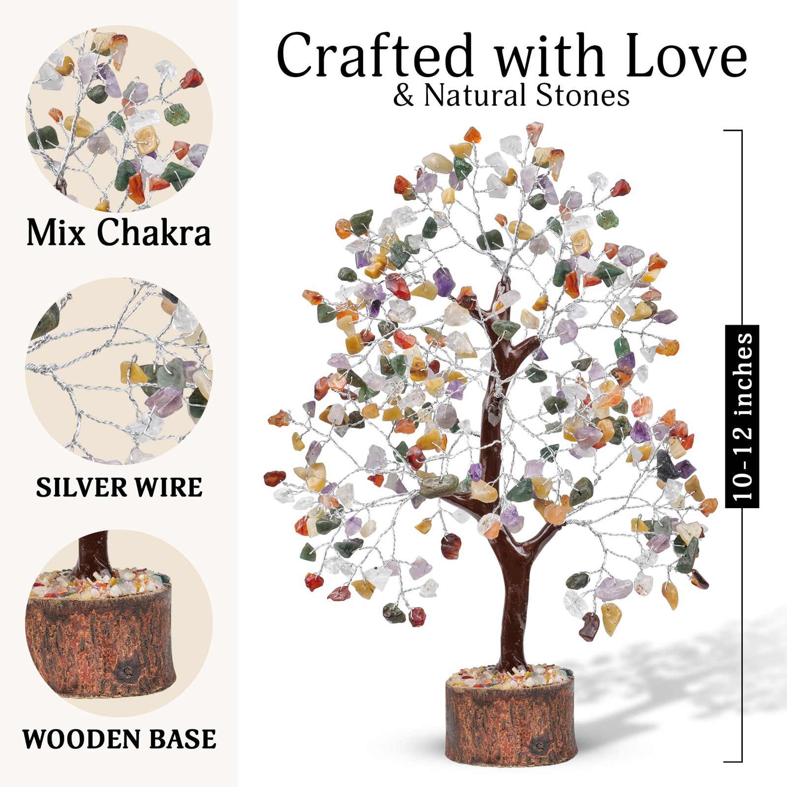 Mix Chakra Crystal Tree – Gem Tree Meditation Room Decor