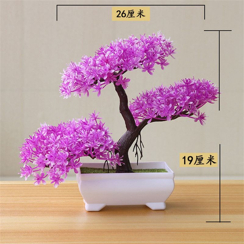 Bonsai Flower Simulation Plant Home Decorative Small Tree Straw Ball Creative