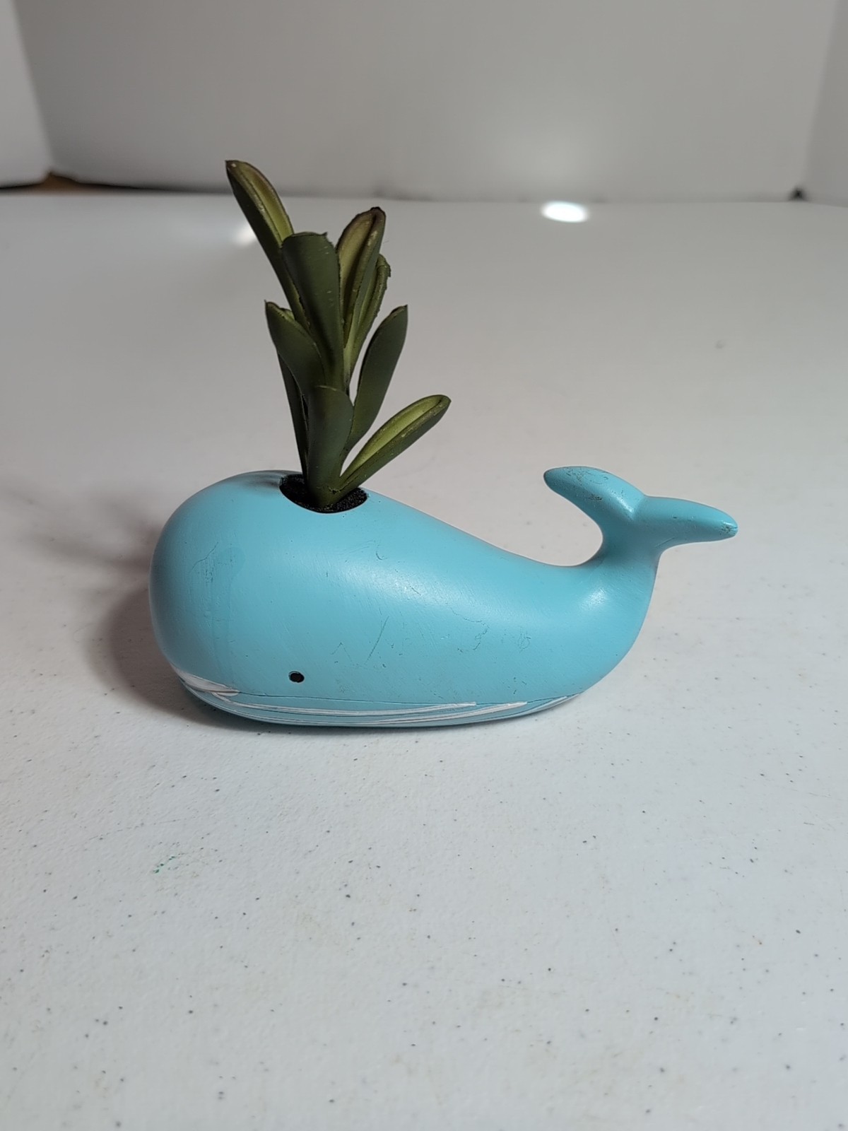 5 inch Whale Faux Planter, Home Decor, Bathroom Decor, Decorative Piece