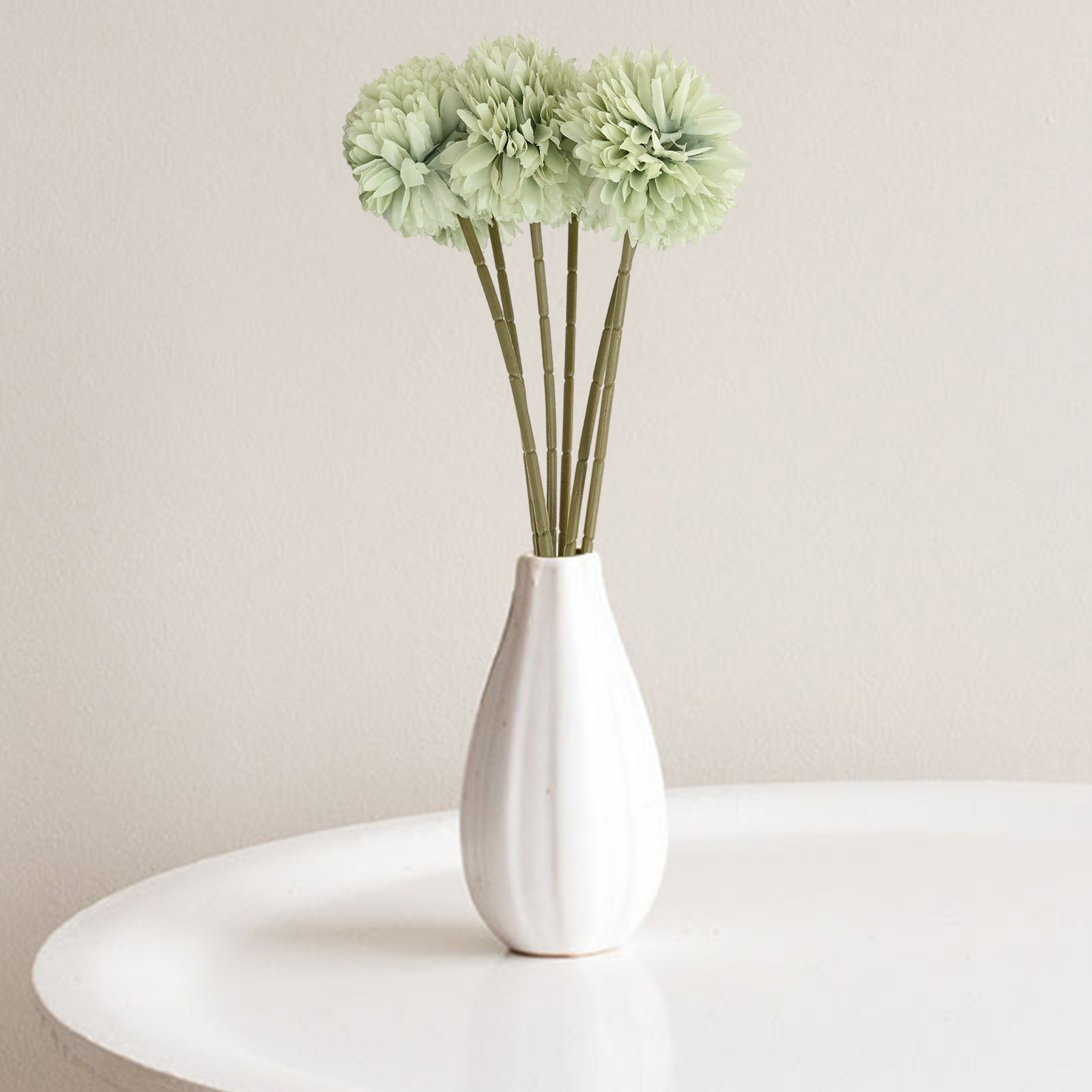 6pcs Artificial Chrysanthemum Ball Flowers Hydrangea Bouquet Presents Decor