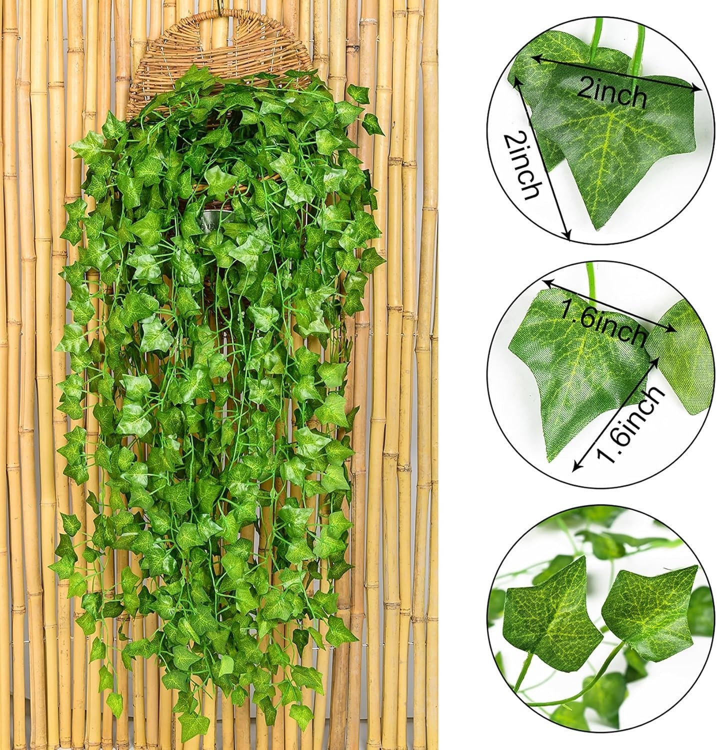12 Strand 84ft Artificial Ivy Vine Garland – Versatile Decor for Every Occasion