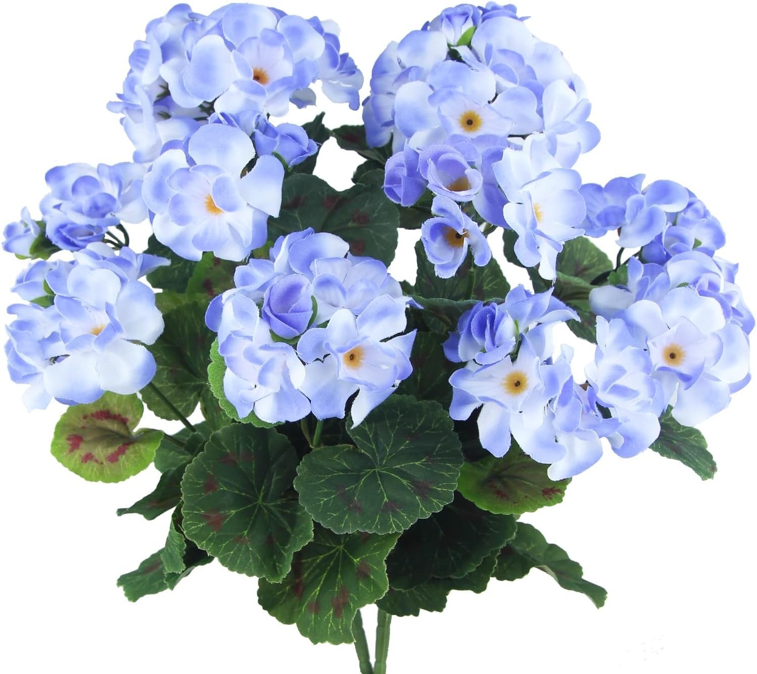 Vibrant 2 Pcs Faux Light Purple Geranium Flowers for Weddings & Centerpieces