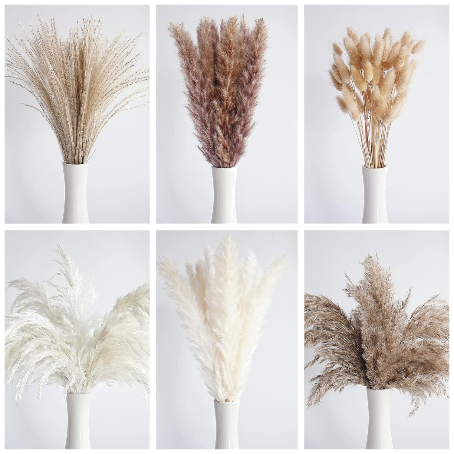 110 Pcs Dried Pampas Grass Bouquet