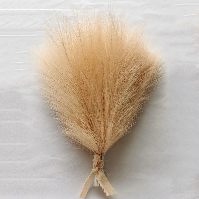 10-100PCS Artificial Pampas Grass Bouquet – Fluffy Boho Reed Stems for Wedding,