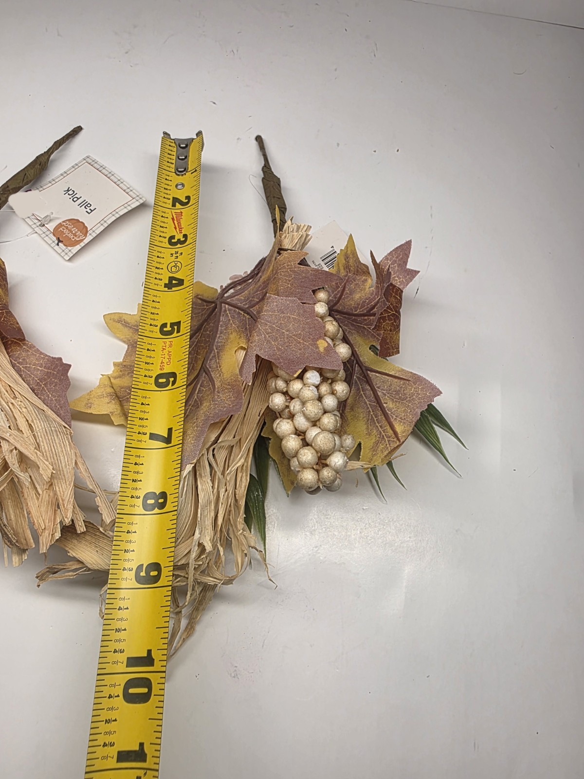Artificial Fall Floral Picks Stems with Leaves And Berries 2 Pcs