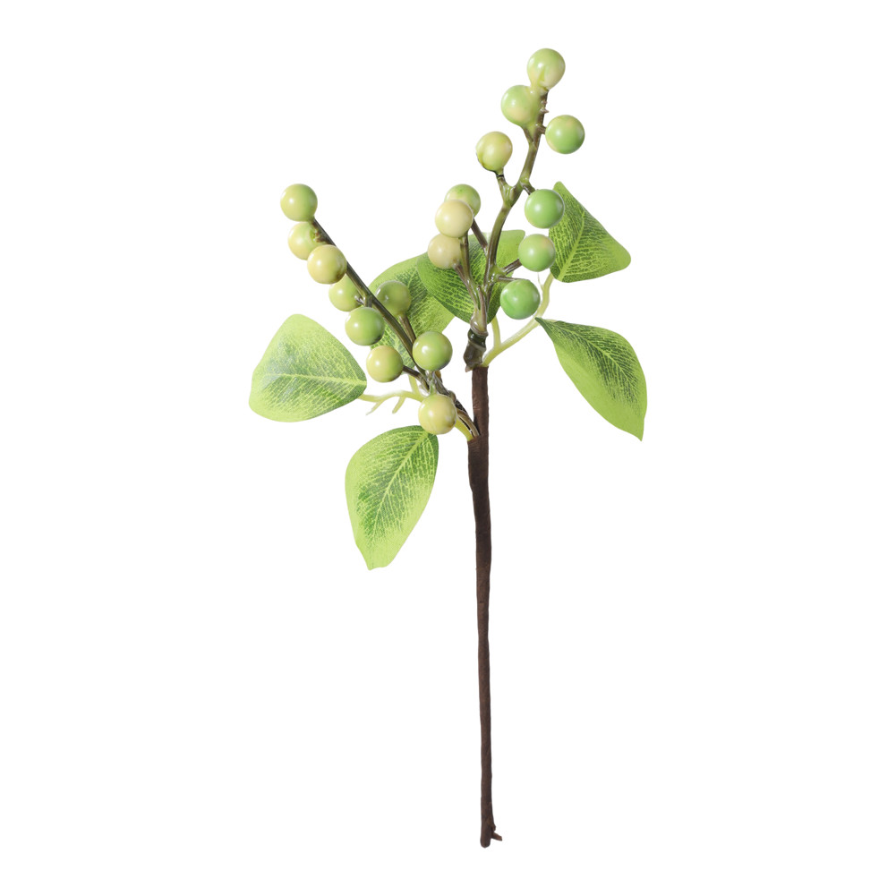Artificial Olive with Green Pink White Red Orange Black Berries