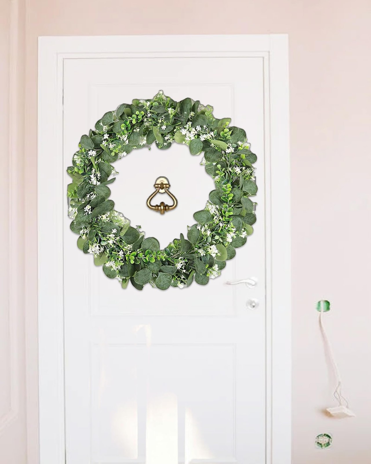 Eucalyptus Garland 6FT Artificial Ivy Greenery Fake Silver Dollar Eucalyptus …