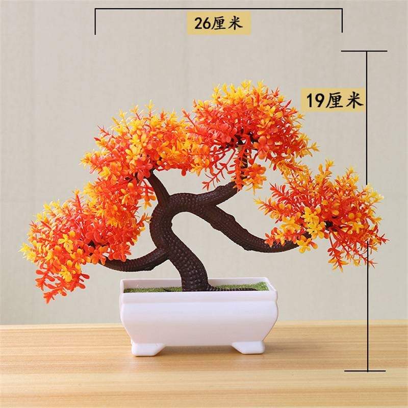 Bonsai Flower Simulation Plant Home Decorative Small Tree Straw Ball Creative
