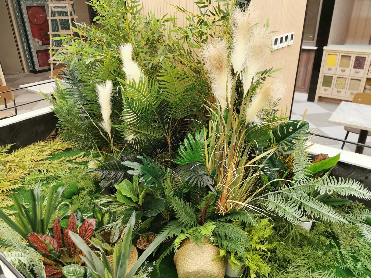 Artificial green plants, tree plants, potted plants, indoor decoration Multiple