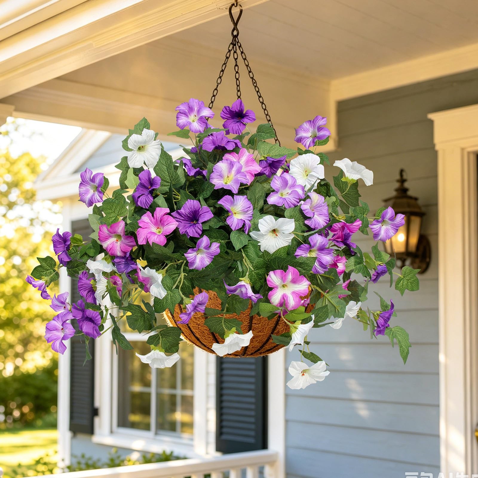 Flortevera Artificial Fake Flowers Plants for Outdoor UV Resistant, 2PCS Silk…