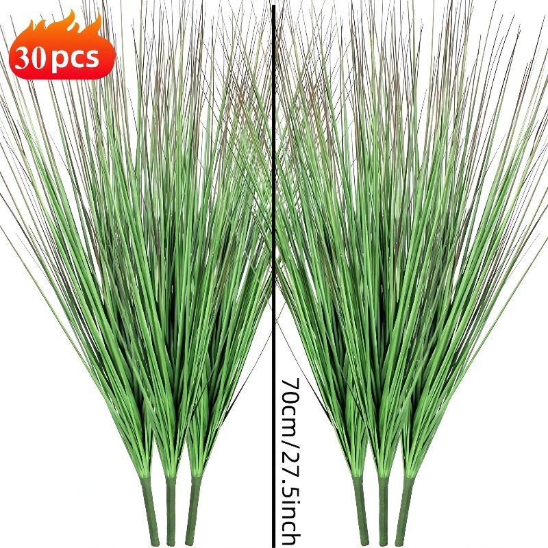 30pcs Lifelike Artificial Plants 70CM Onion Grass, Artificial Grass Plant