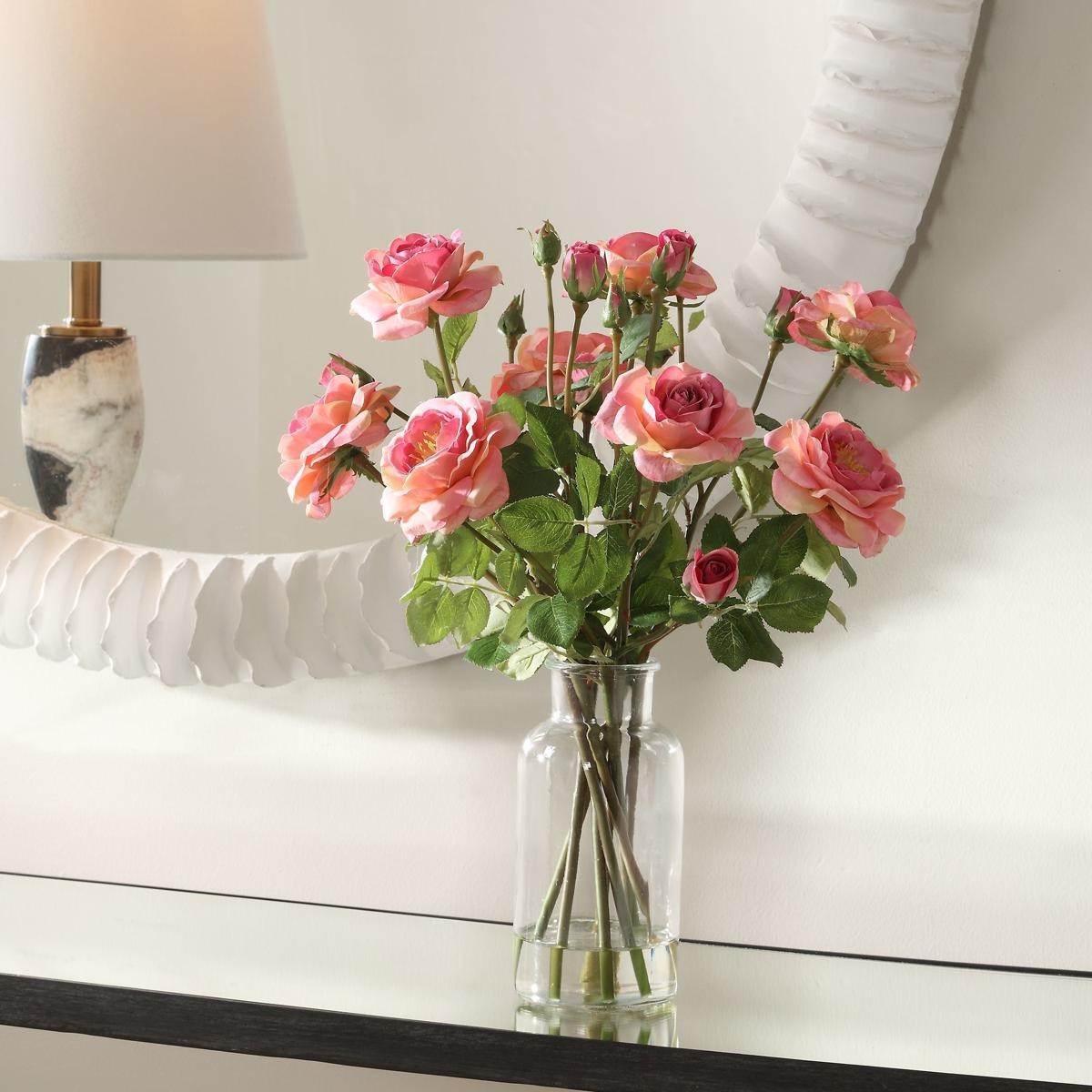 Uttermost 60250 Adoration Rose Pink and Green Bouquet