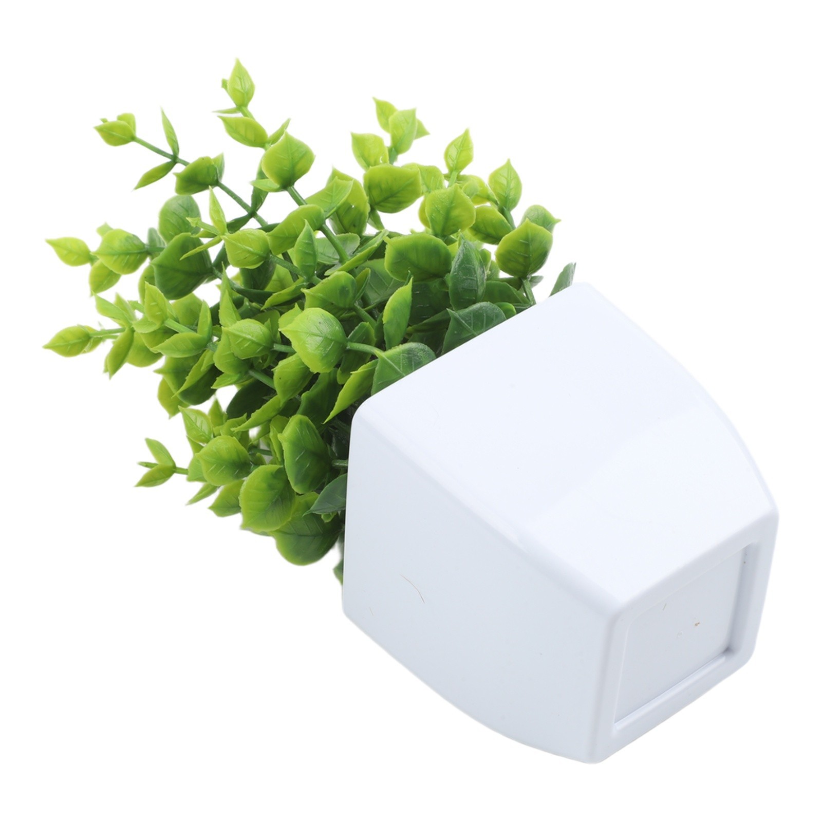 Compact Fake Lavender Eucalyptus Arrangement for Modern Home Office Desk Setup