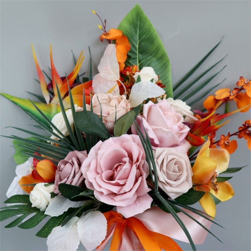 Romance Bridal Tossing Bouquet for Bridesmaids Wedding Ceremony Bride Flowers