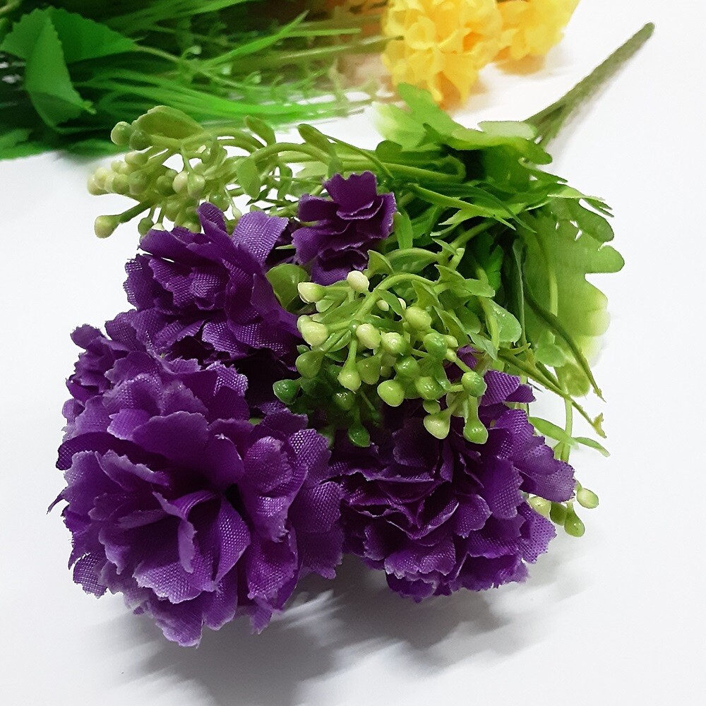 Artificial Red Roses& White Purple Yellow Red Flowers Nice Thai Floral Décor
