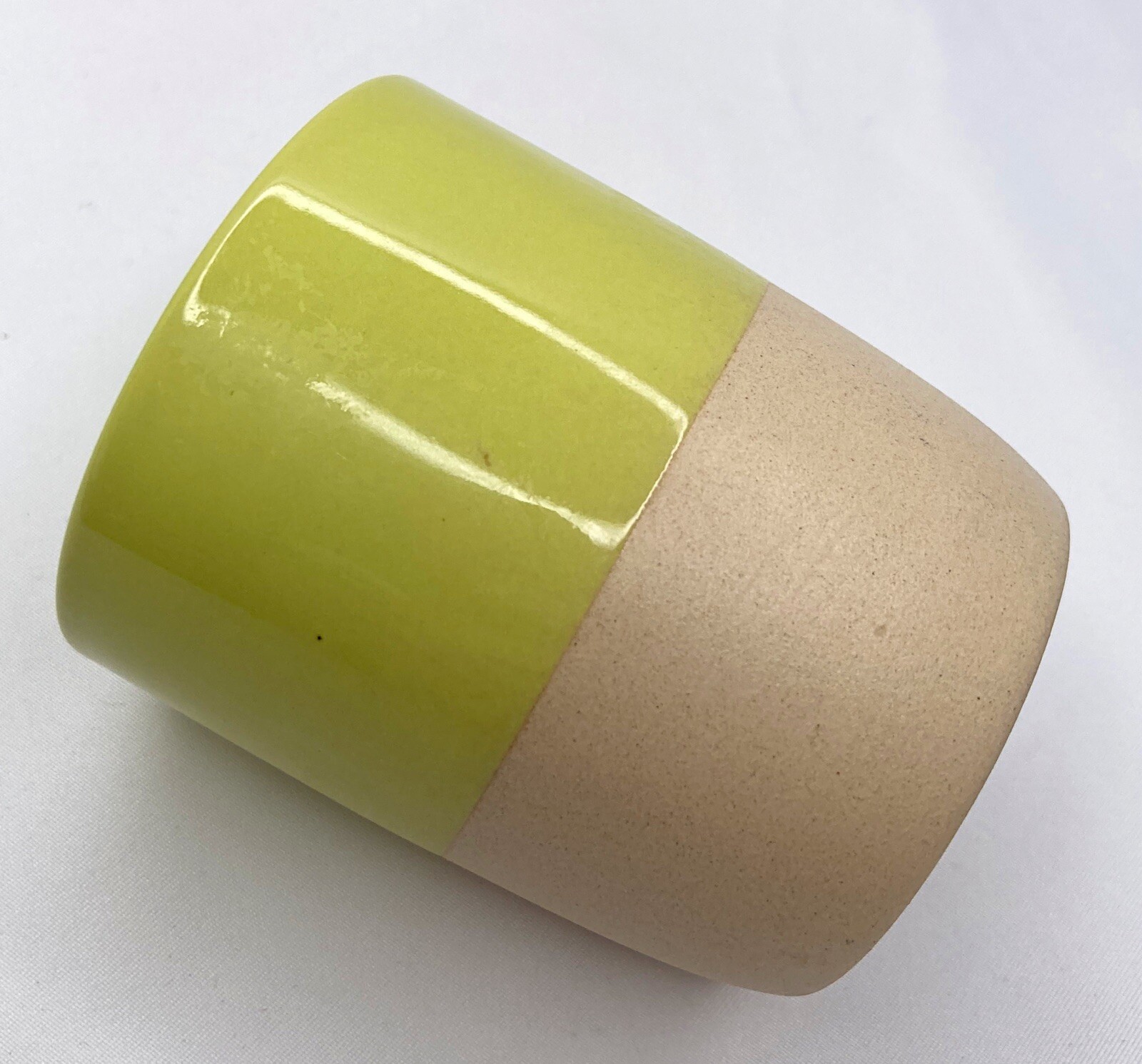 Mini Ceramic Lime Green Planter For Bamboo-Succulent -Air Plant-Home Decor
