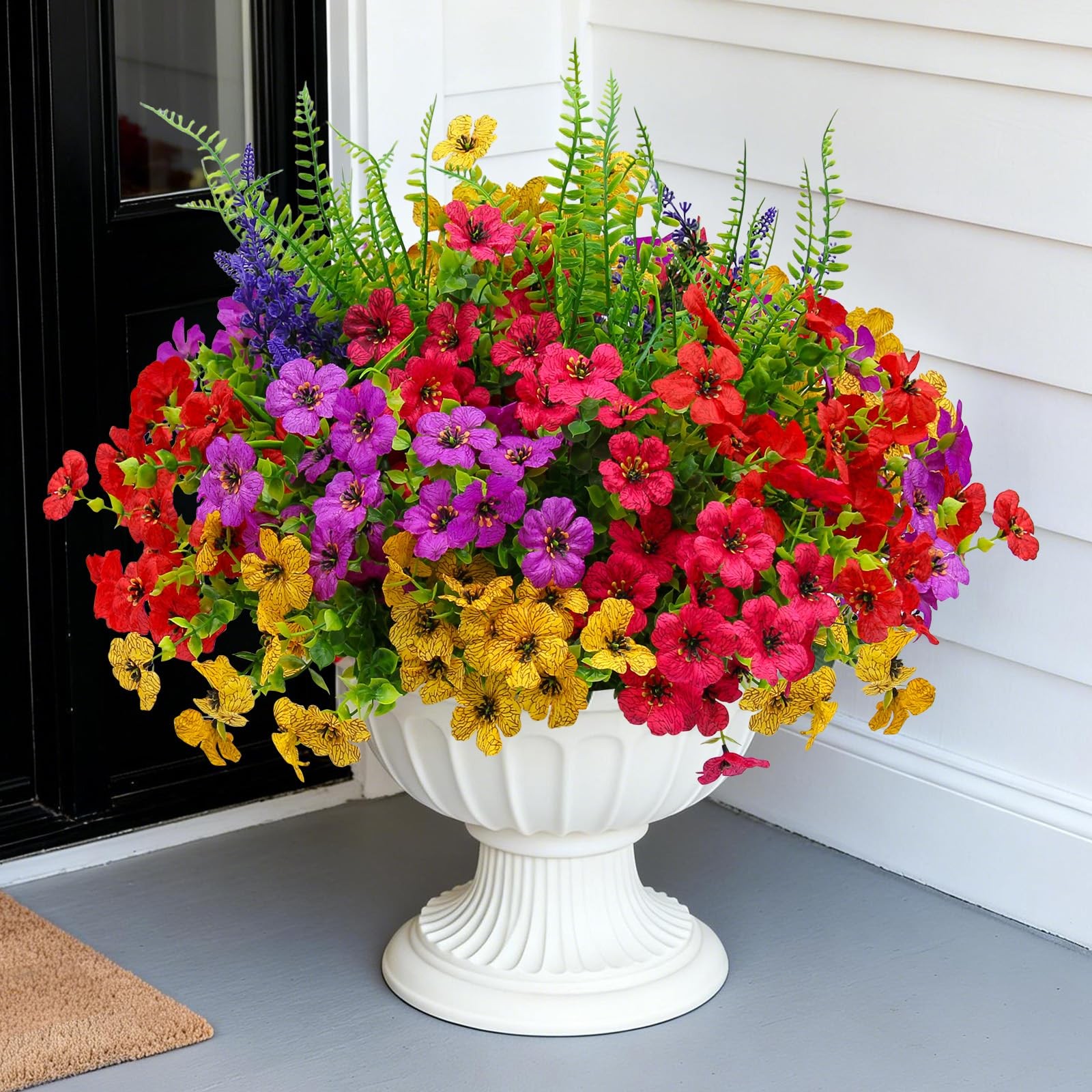 Flortevera Daisy Flowers Red Yellow Purple Rose Green