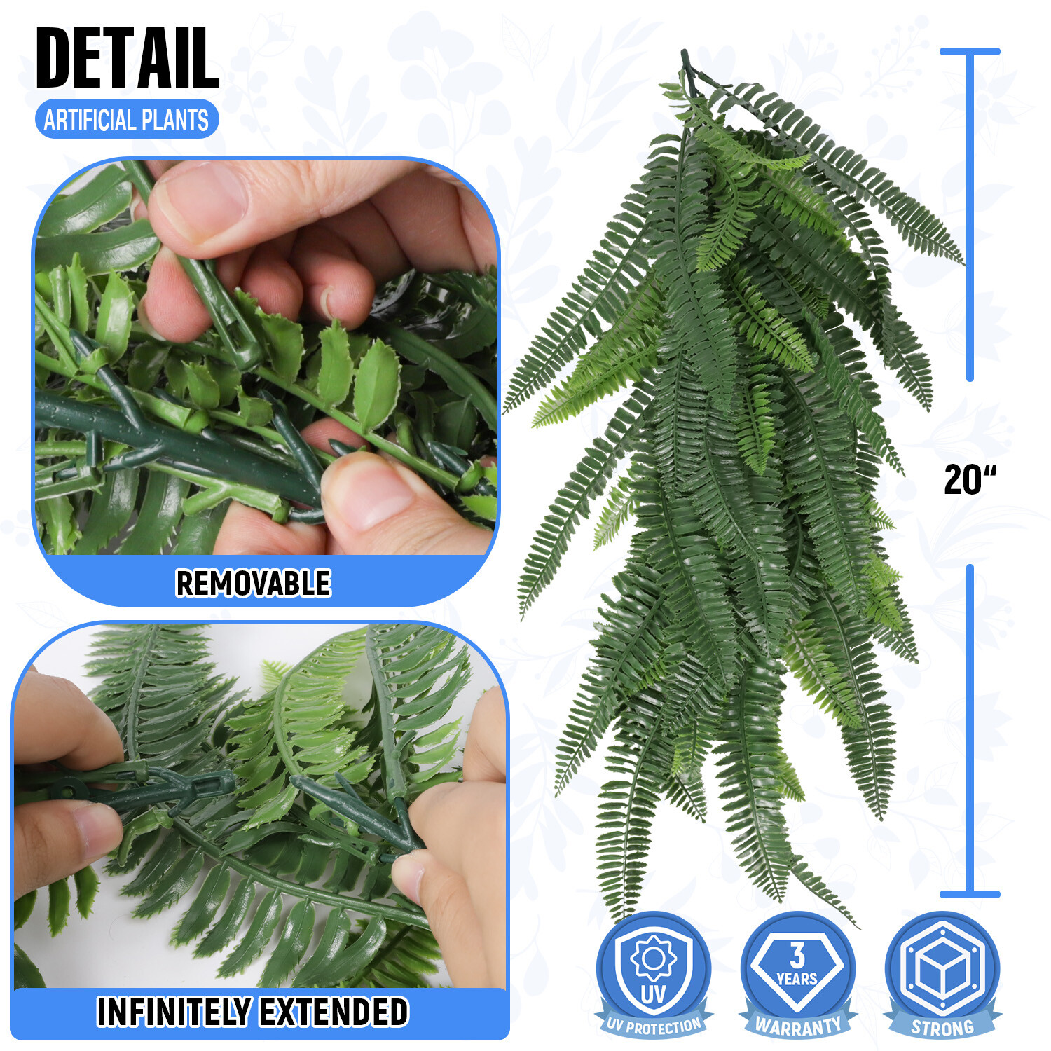 Artificial Hanging Plants Fake Olive Leaves Vine Garland for Home Christmas Deco