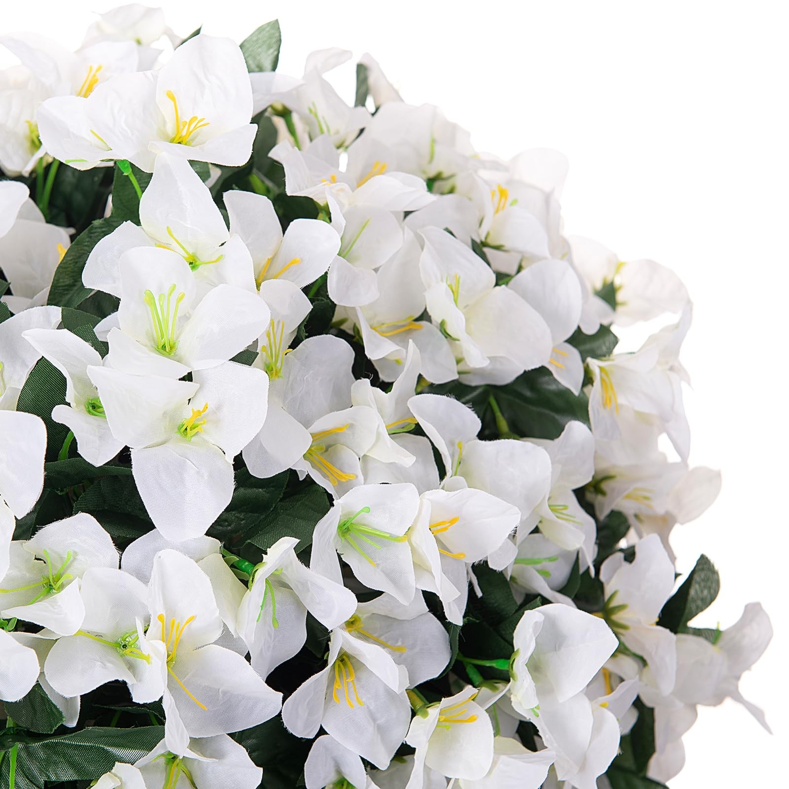 2 pcs Artificial Faux Bougainvillea Flowers Plants for Outdoor Outside Summer…