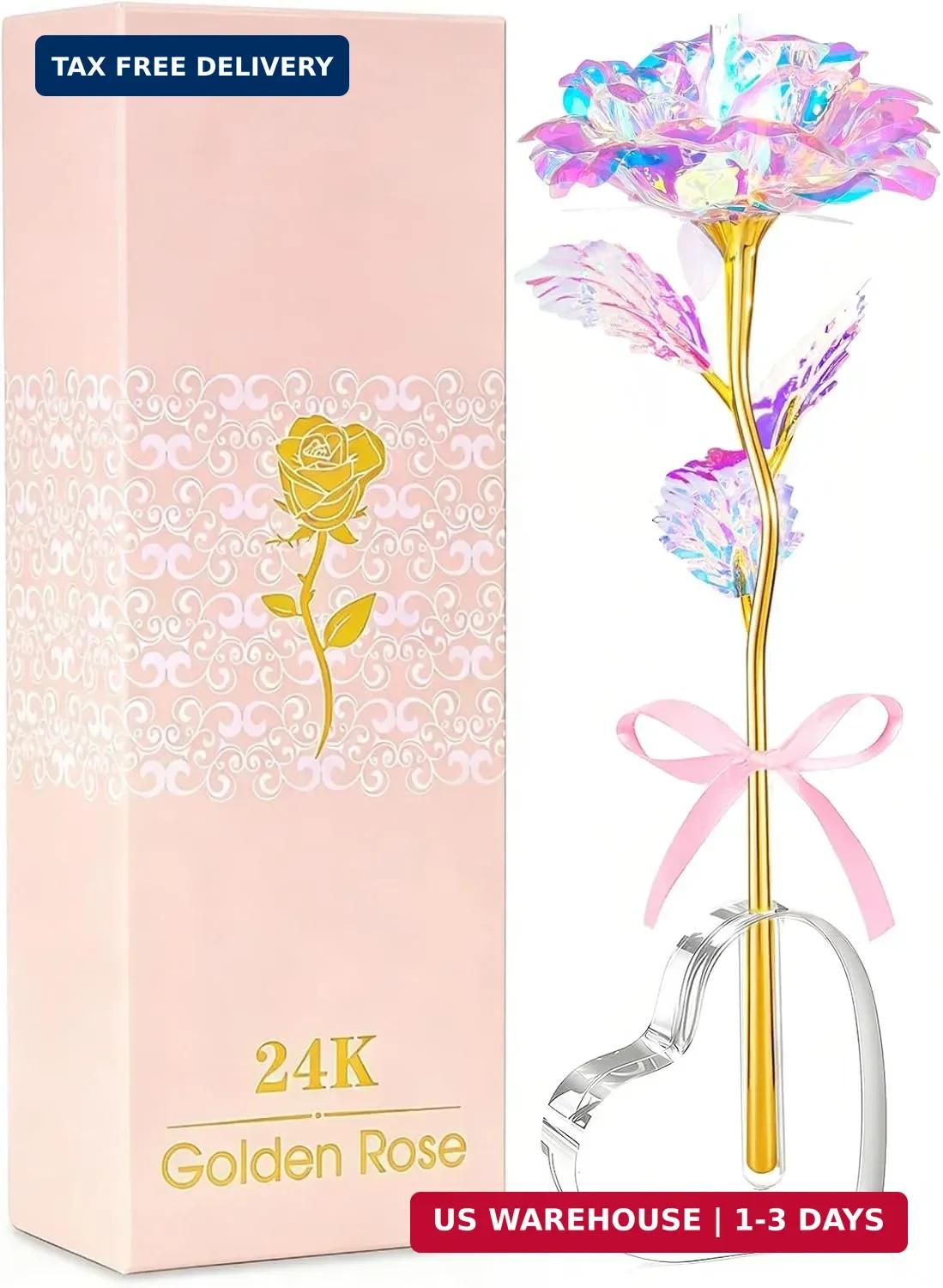 Mothers Day Mom Gifts for Women Grandma, Artificial Forever Birthday Flowers Gal