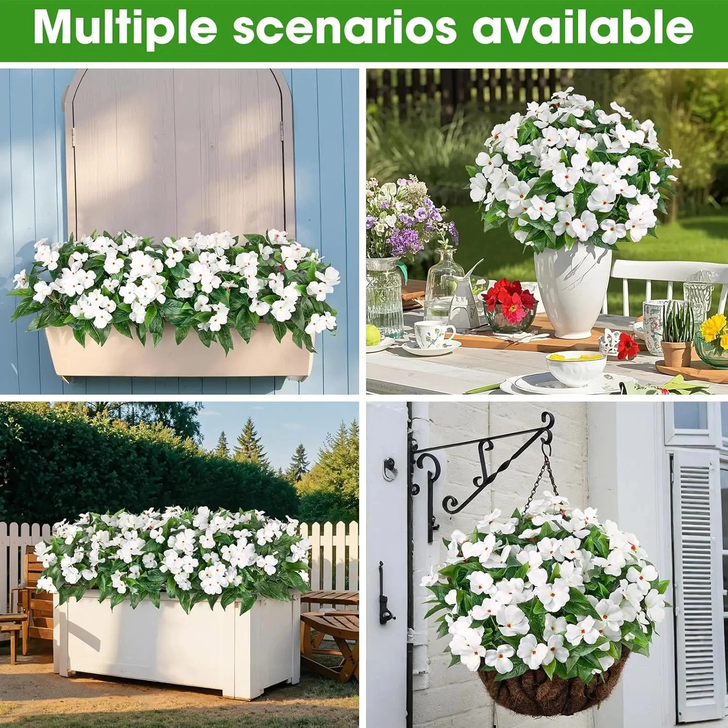 Silk Balsam Artificial Flowers High Quality Wedding Home Room Table Centre