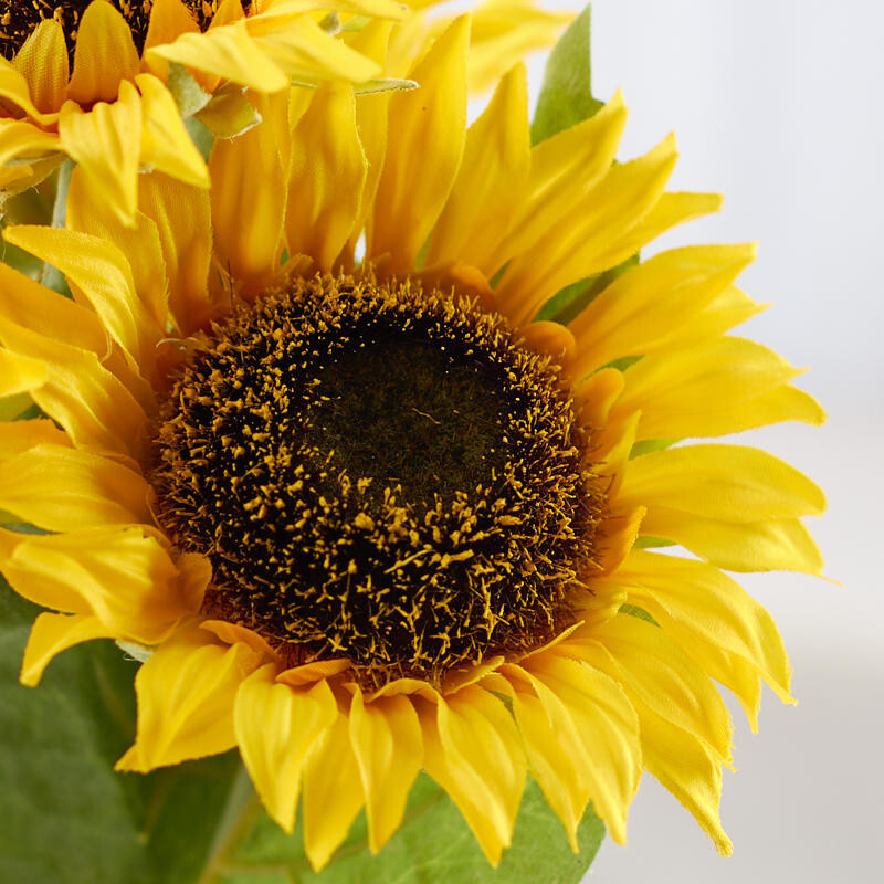 Set of 2 Realistic Artificial Sunflower Bushes