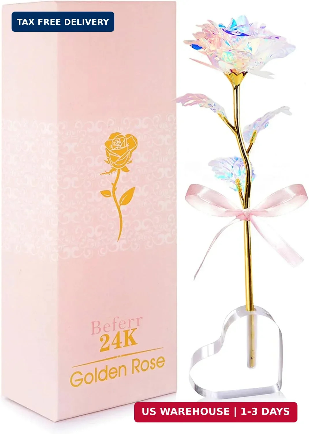 Mothers Day Mom Gifts for Women Grandma, Artificial Forever Birthday Flowers Gal