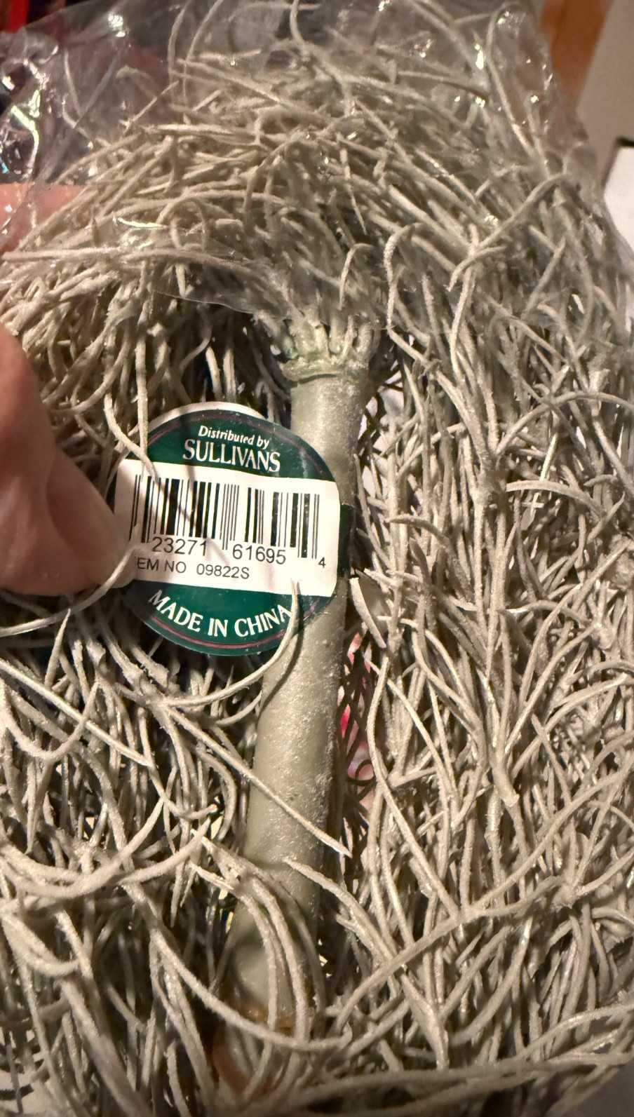 Dried Spanish Moss – potted plant filler, fairy gardens, crafts 26” long – NEW