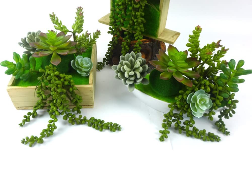 3 Pack Artificial Plant Succulent Plants Hanging String Pearls Plant Fake Lov…