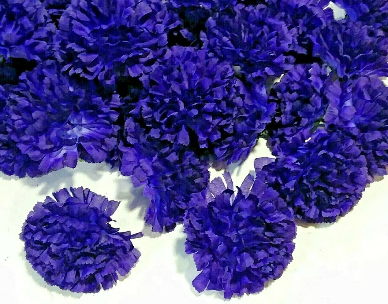 (14 pcs) Purple Carnation 3.5″ Blooms Silk Flower Home Outdoor Decor USA BP2142
