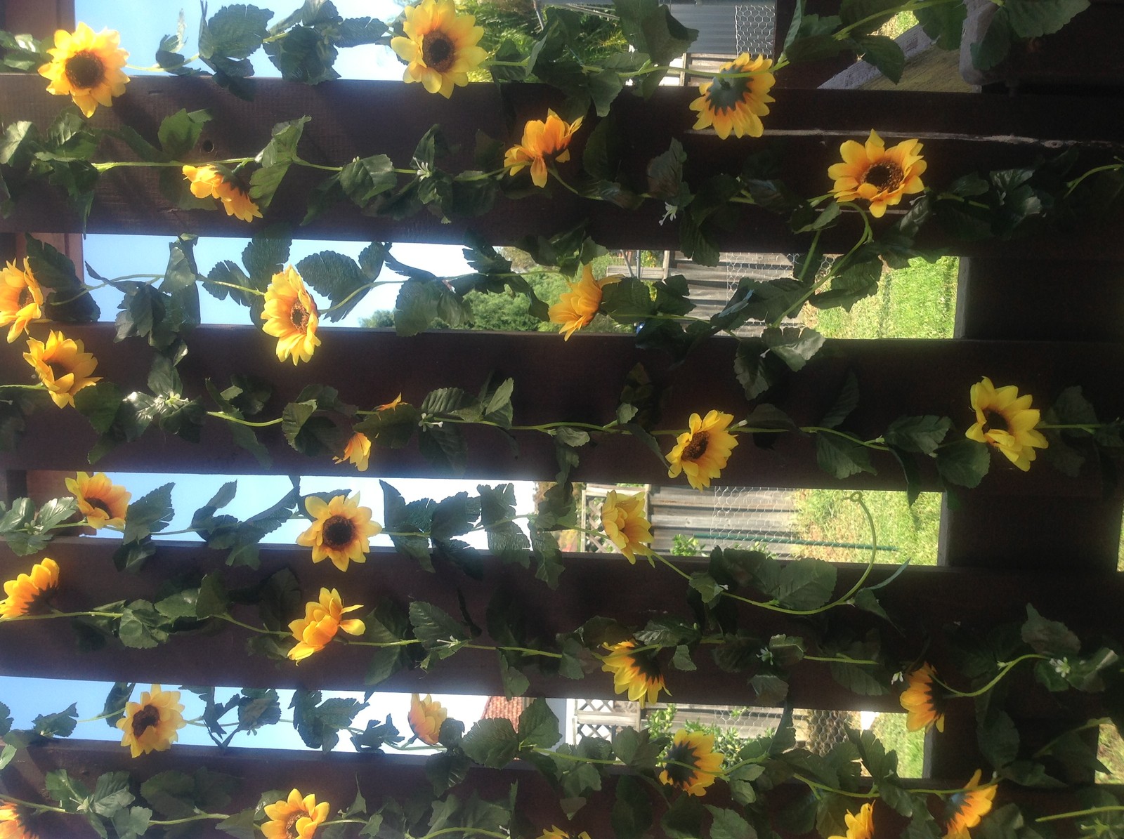 5x/10x Artificial silk sunflower vine flower 240cm 8 Heads for wedding home F98