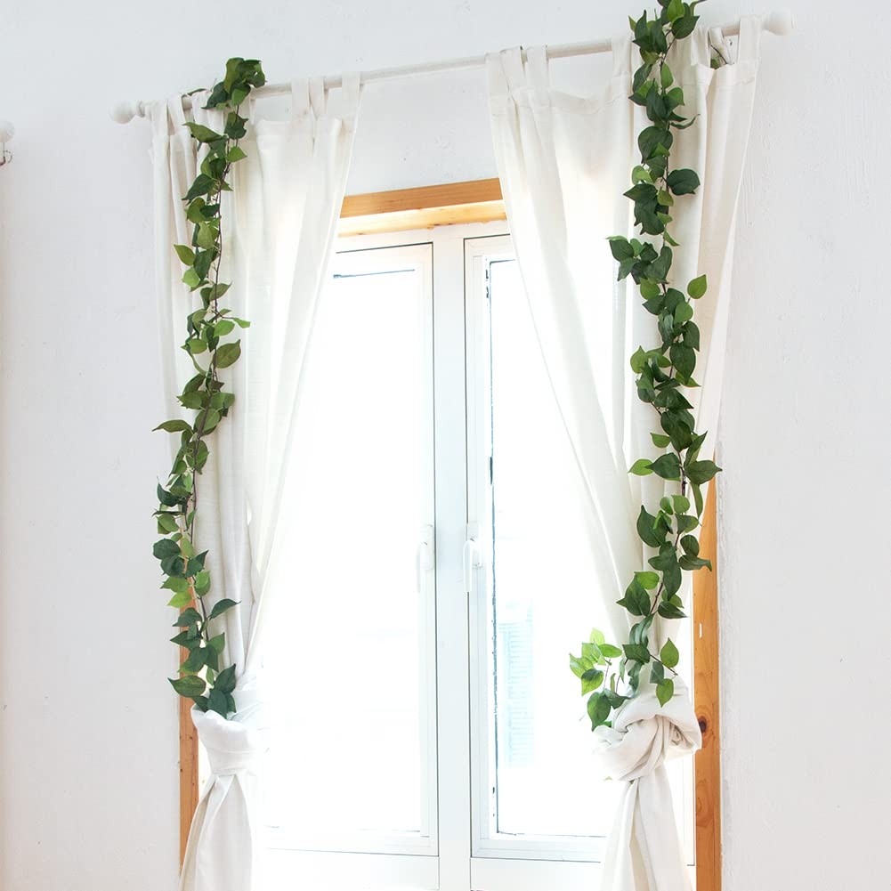 3Pcs Artificial Greenery Ivy Vines Kit, 6FT Odorless Silk Ivy Garland, Green …