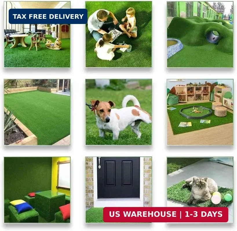 Petgrow 4FTx7FT Artificial Realistic & Thick Fake Mat for Outdoor Garden Landsca