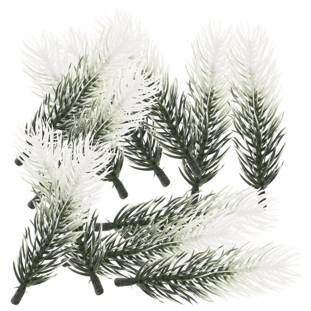 30PCS Artificial Green Pine Needles Branches Small Pine Twigs Stems for Decor