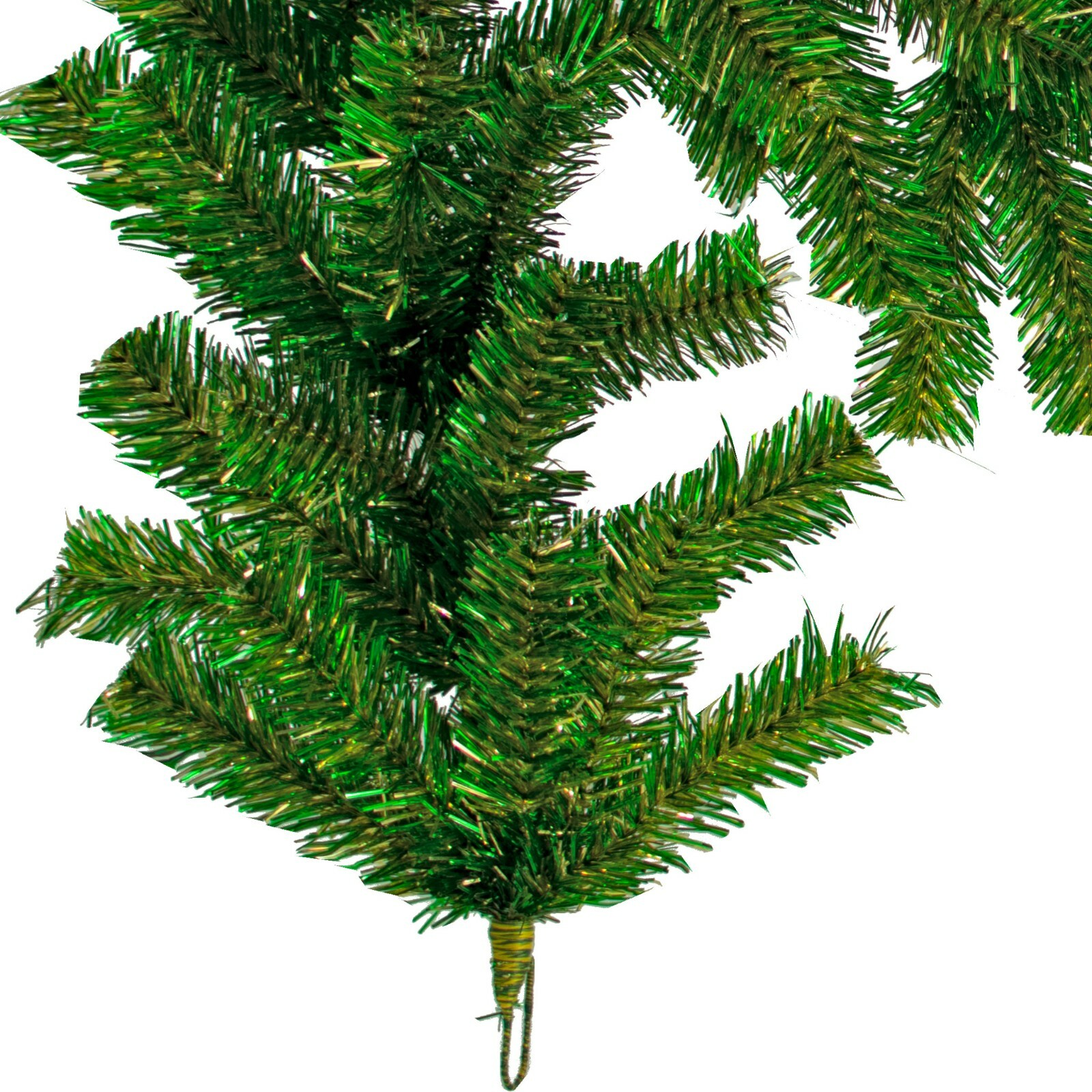 6FT St. Patrick’s Day Brush Garland Green and Gold Firework Tinsel Christmas