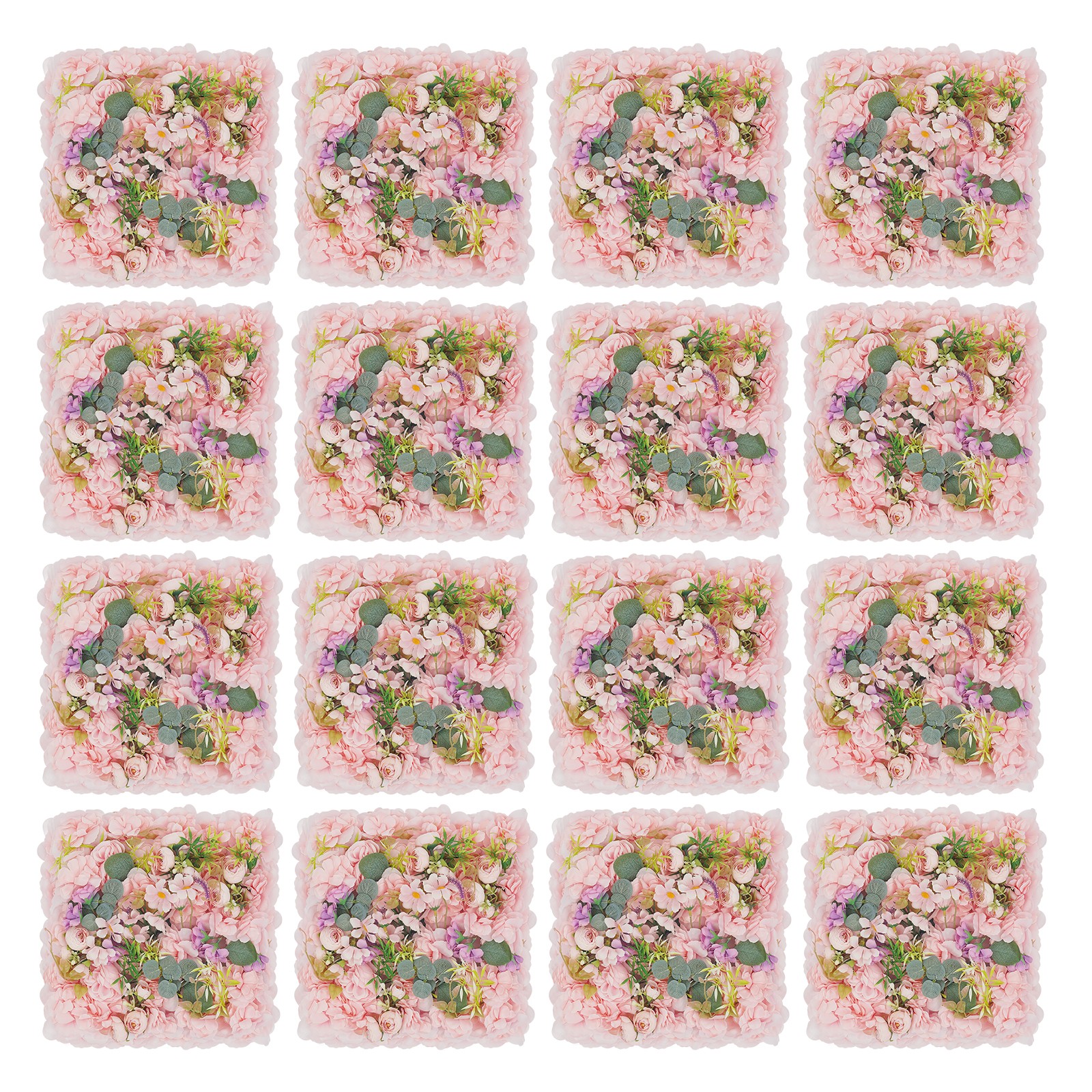 Artificial Flower Wall Panels, 16 PCS Flower Wall Panels Wall Decoration