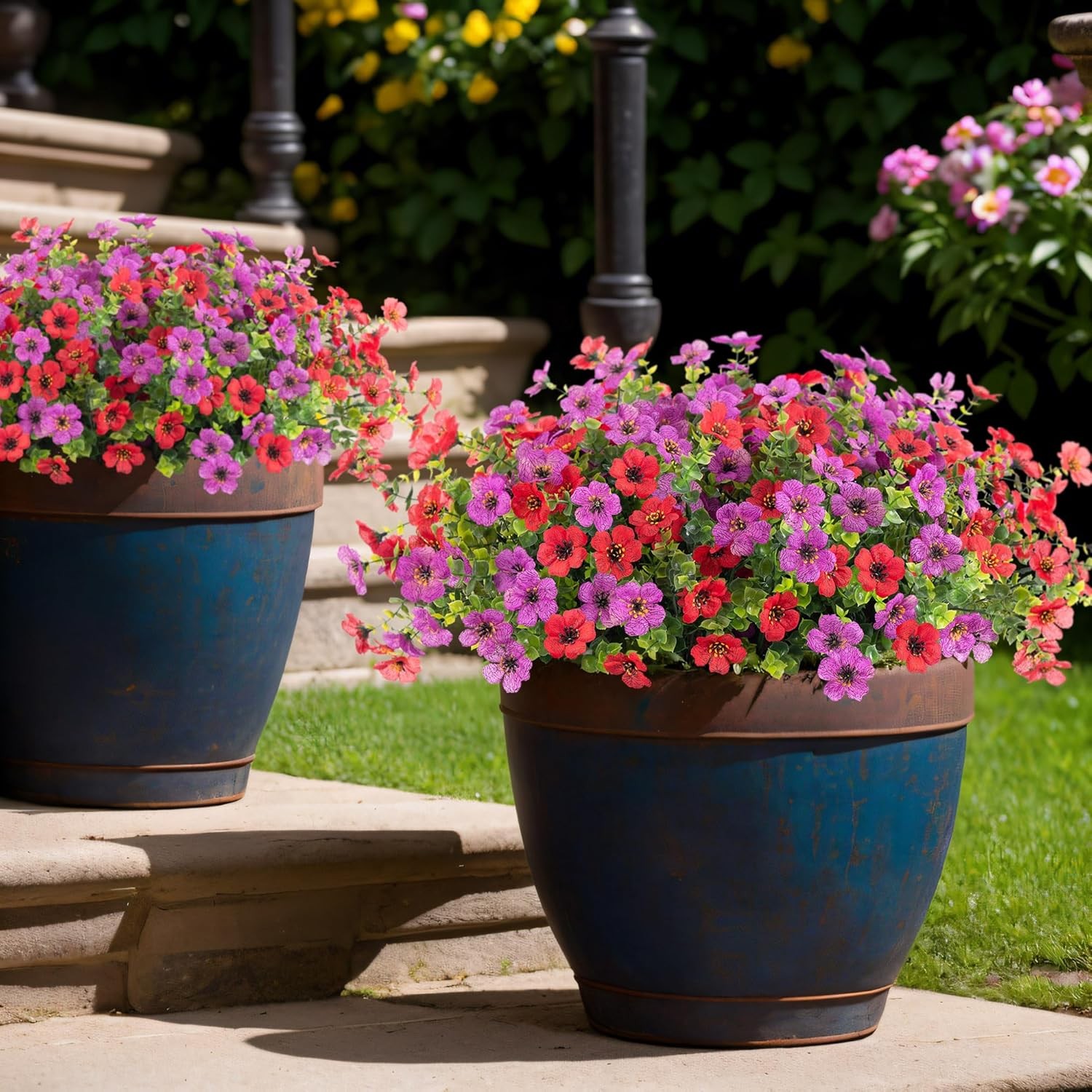 Artificial Plants for Sale 12 Bundle Fake Flowers Outdoor Spring Summer Decor