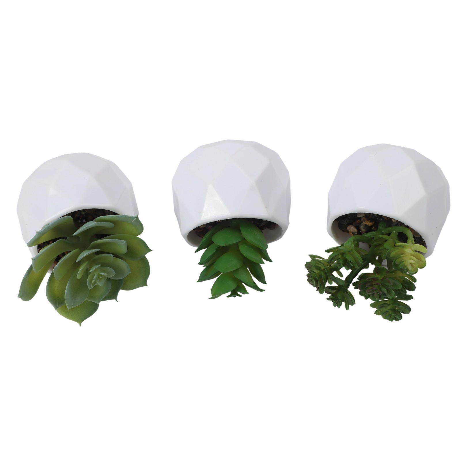 3pcs Elegant Artificial Succulent Plants for For home and Office Display