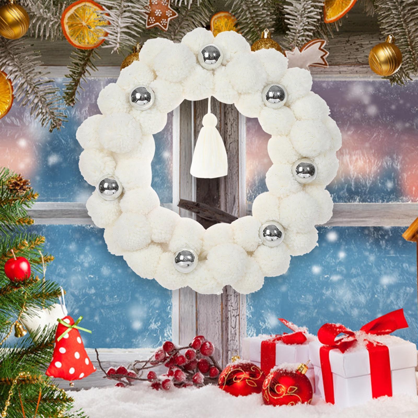 Christmas Ball Wreath with Lights Artificial Wreath Valentine’s Day Anniversary
