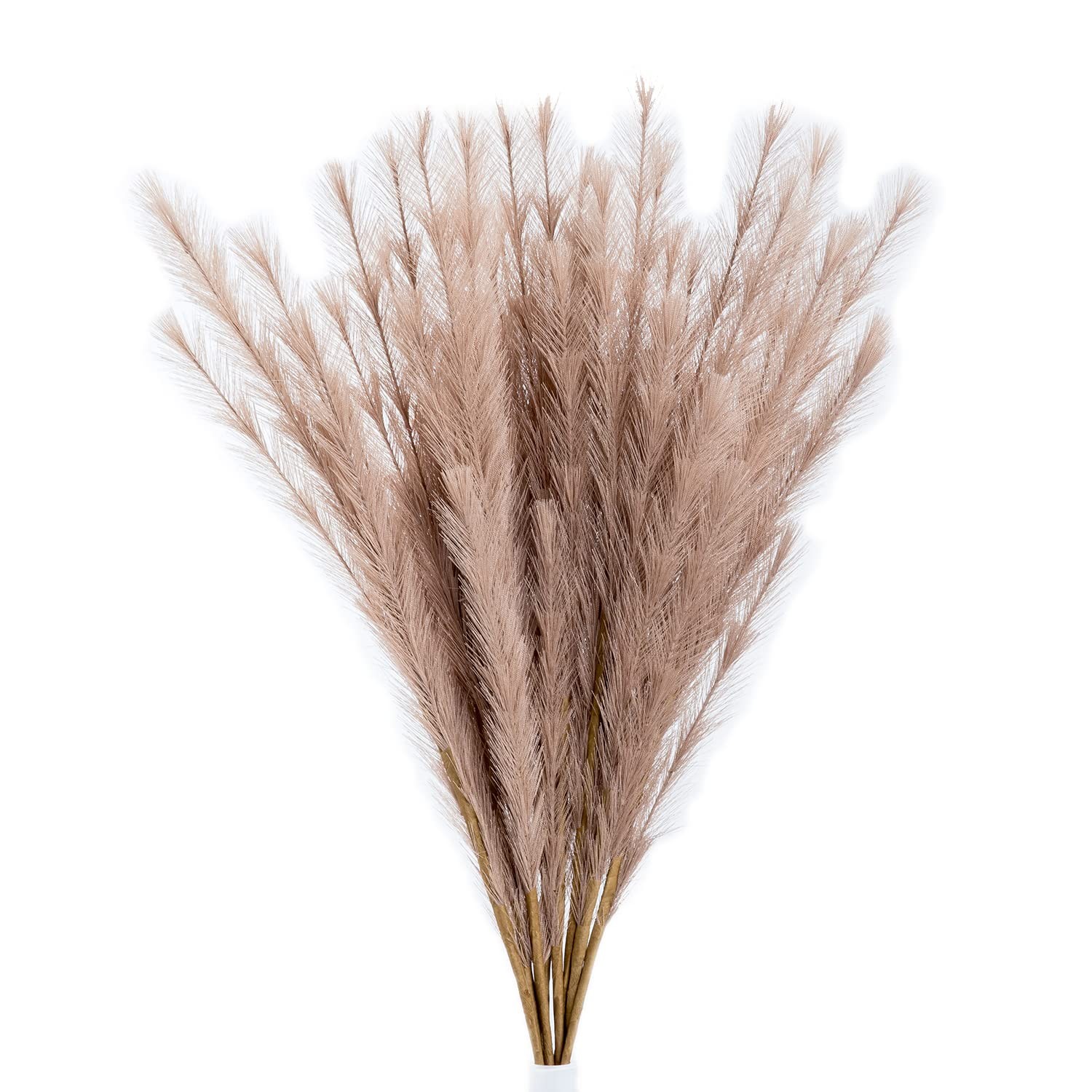 Faux Pampas Grass 8 PCS 30″/76cm Dried Fluffy Artificial Flowers Ascendant Gr…
