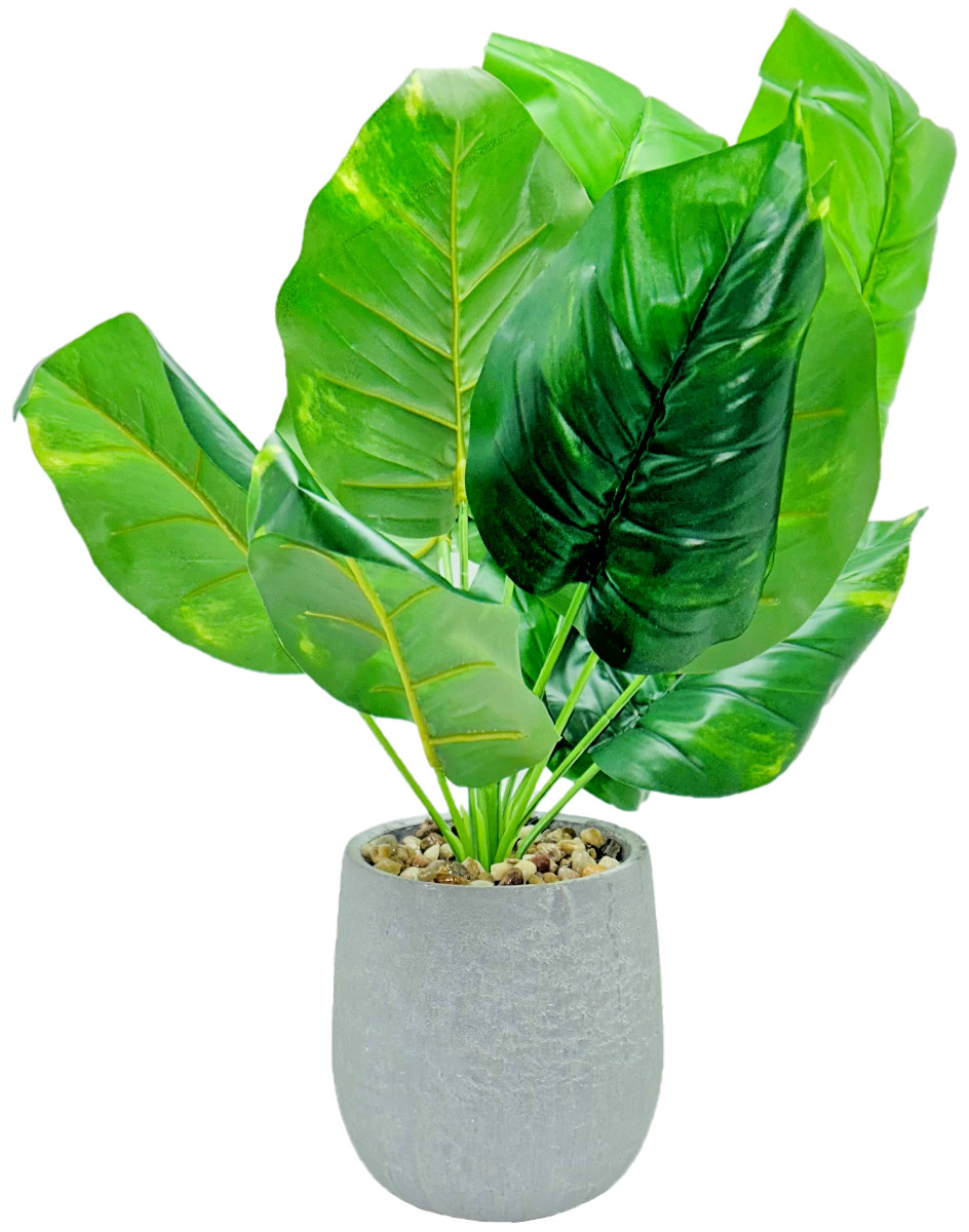 Der Rose 16″ Small Plants Artificial Mini Potted Faux Office Home Kitchen Decor
