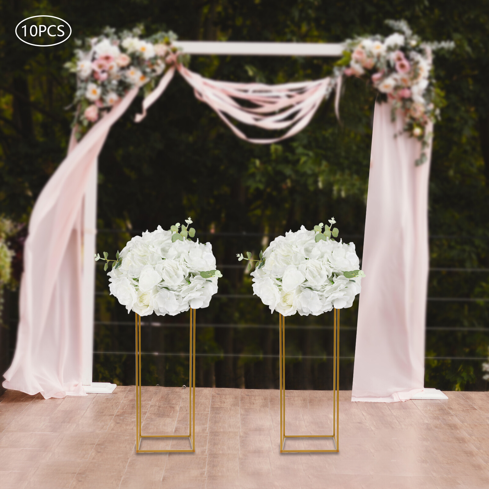 NEW 10X Artificial Flower Ball 12 Heads Wedding Flower Balls for Centerpieces