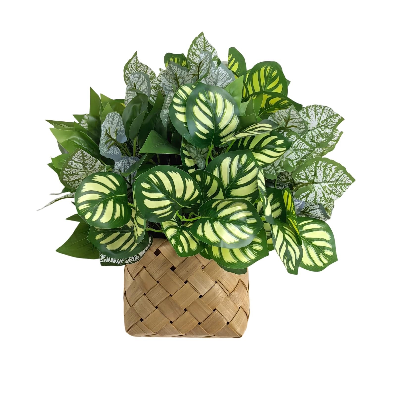 6 Bundles of Artificial Green Plants, Artificial Greenery, Fake Floral Plants…