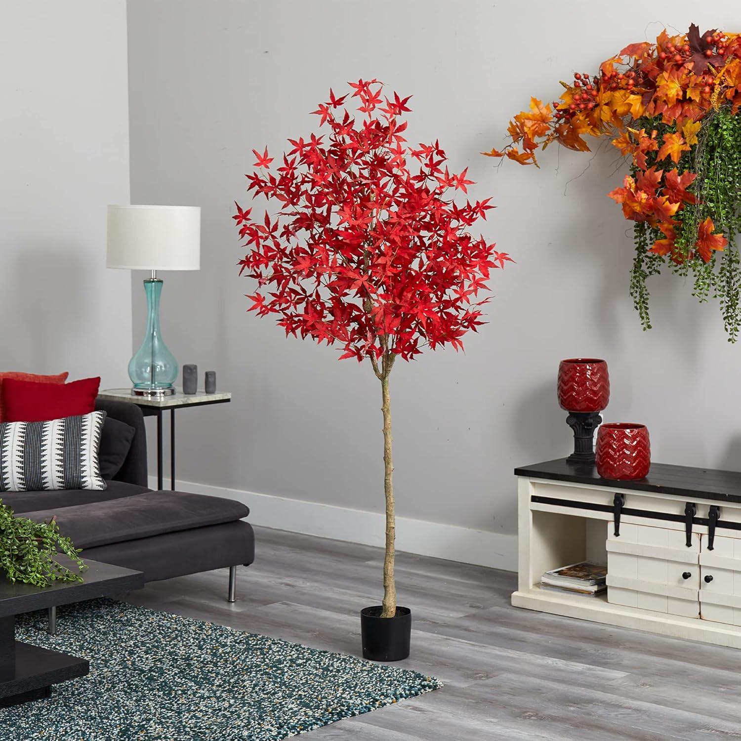 6Ft. Lifelike Autumn Maple Tree – Perfect for Fall Decor