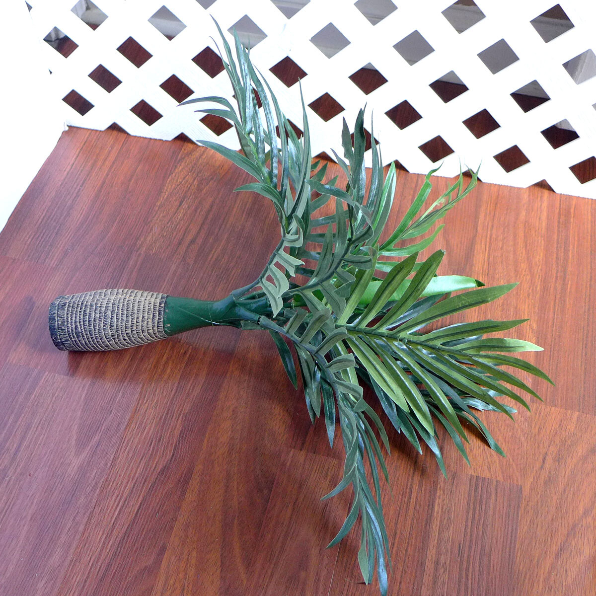 14″ Height Artificial Cute Bottle Small Tree Fake 8 Leaves