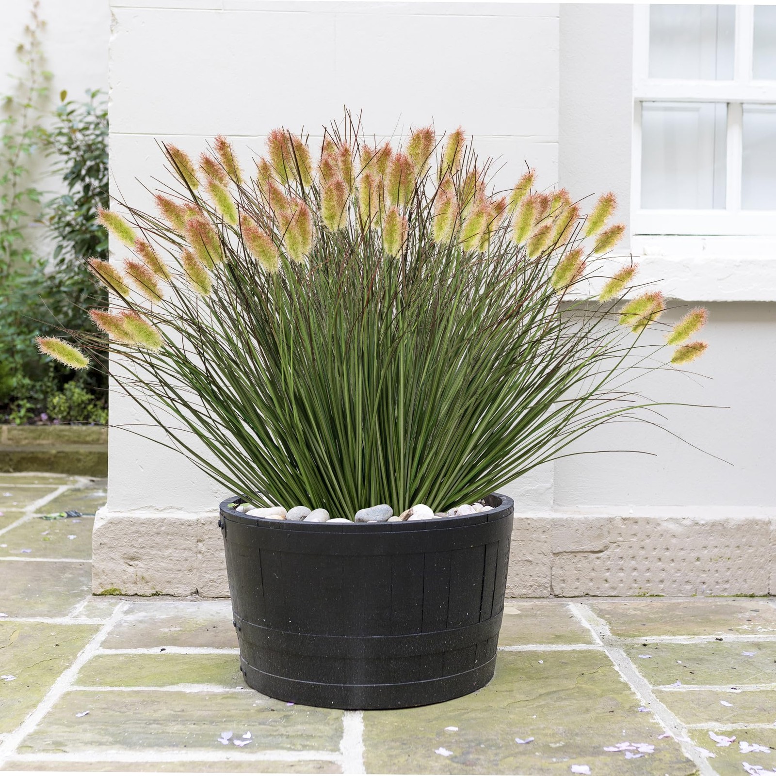 Artificial Grass, Fake Grass, Artificial Shrubs, Wheatgrass Cattails Fake Gra…