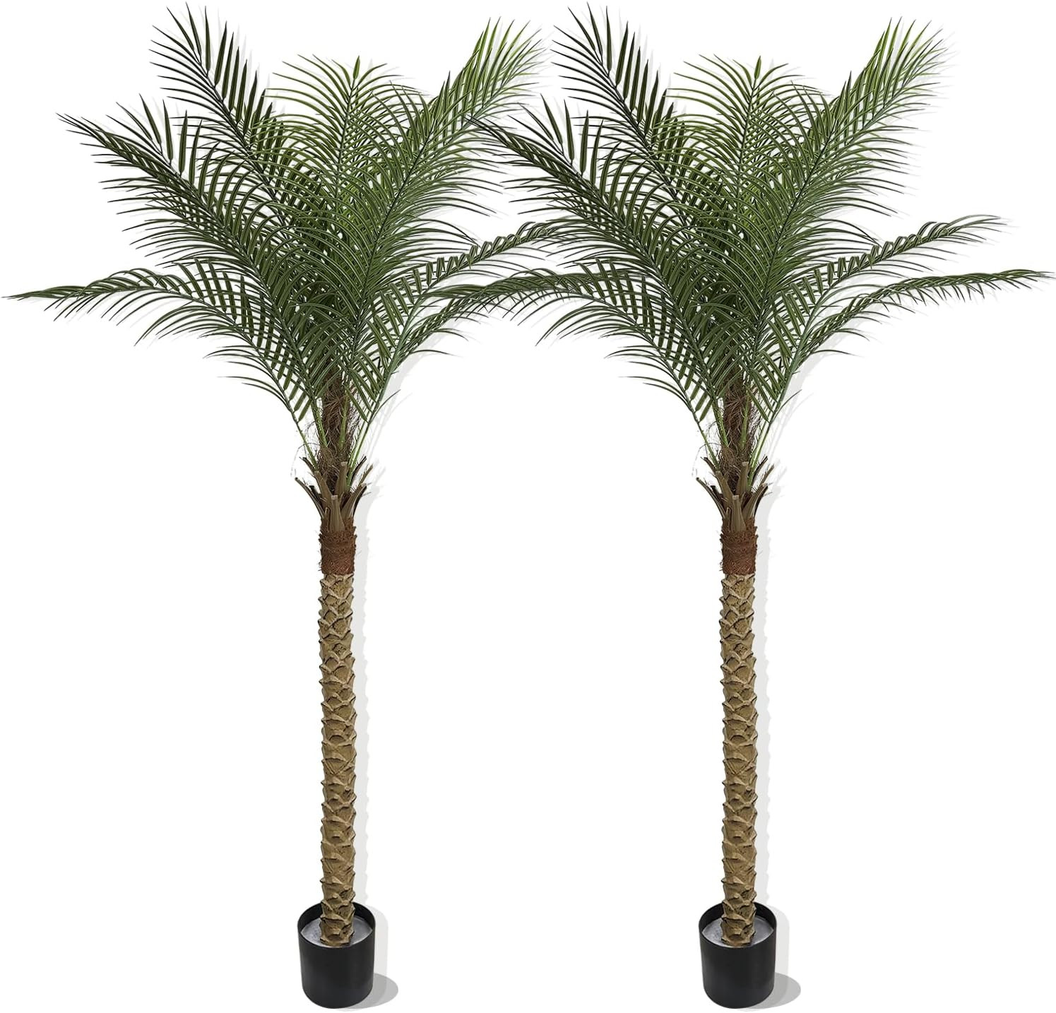 Artificial Palm Plant 3FT Fake Palm Tree with 9 Trunks Perfect 36Inch Faux Tropi