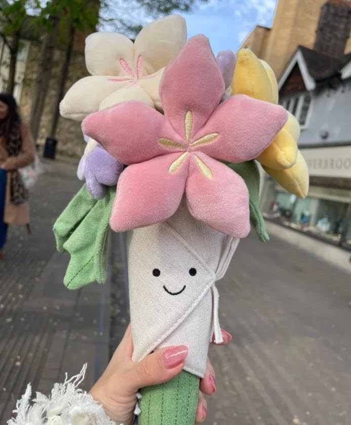 Amuseables Plush Flower Bouquet Soft Toy Stuffed Floral Gift Cute Smile
